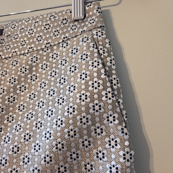 Maje Women's Floral Print Straight Jacquard Metallic Trousers Pants Size EU 34 - Picture 13 of 16